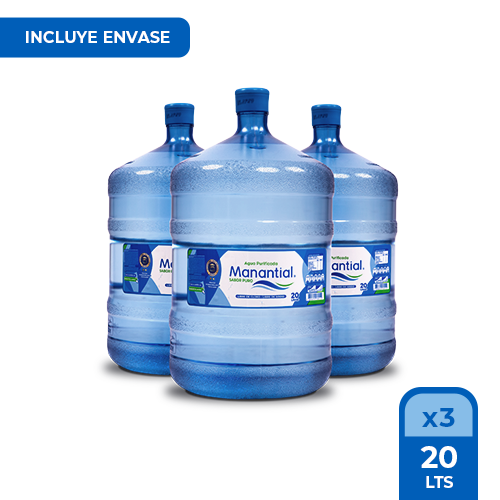 Kit 3 Bidones 20 litros